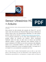 Sensor Ultrasónico 4terminales