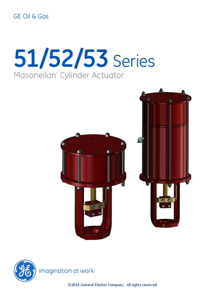 Series Masoneilan Cylinder Actuator PDF Steel Piston