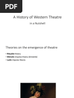 A History of Theatre