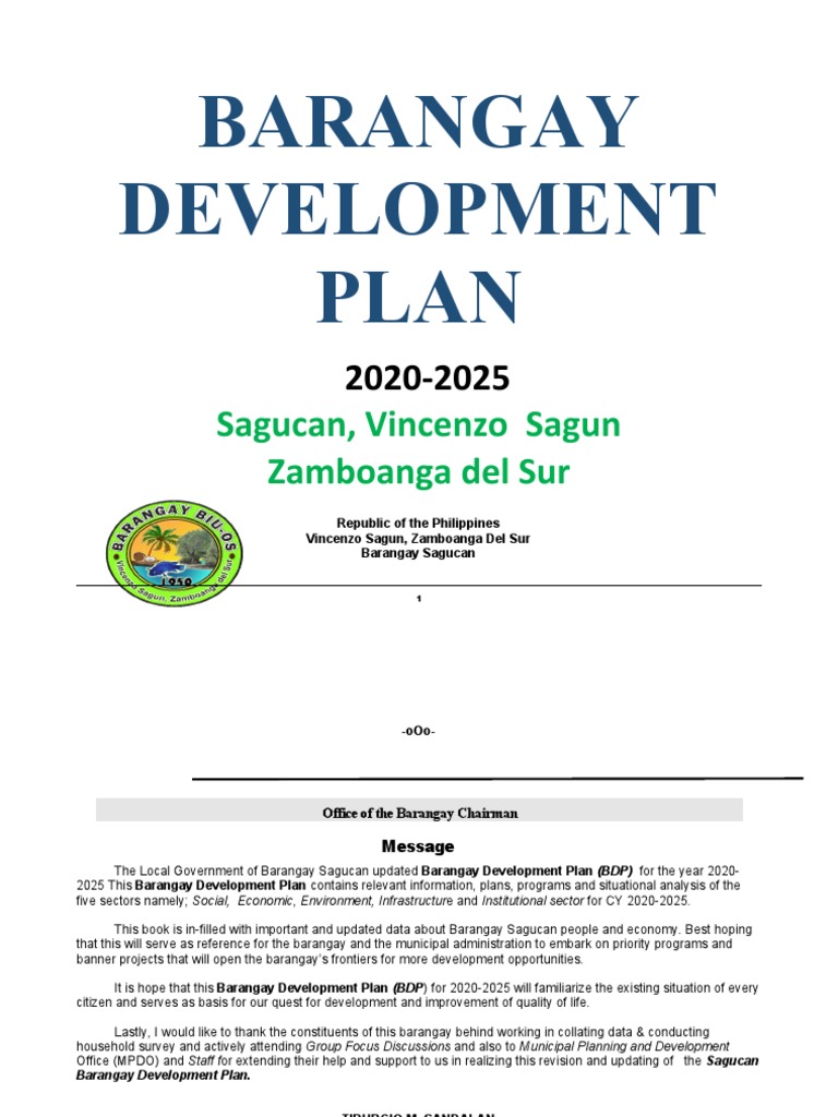 Barangay Sagucan Development Plan 2020-2025 | PDF | Topography | Poverty