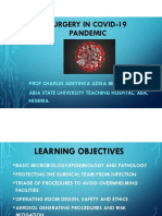 Surgery in COVID-19 Pandemic: Risks, Procedures and Ethics