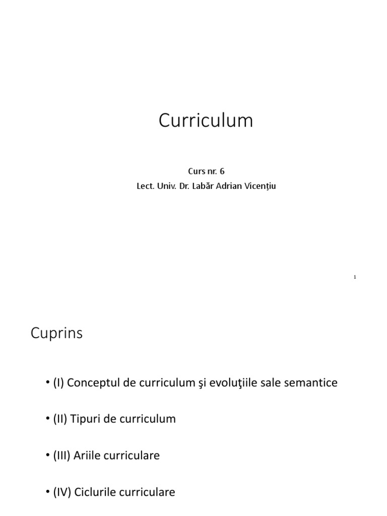 Curs 6 Pedagogie 1 2020 Alb Negru | PDF
