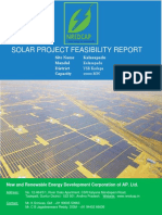 Solar Project Feasibility Report: Site Name Mandal District Capacity