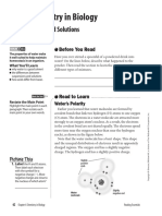 Chemistry in Biology: Water and Solutions