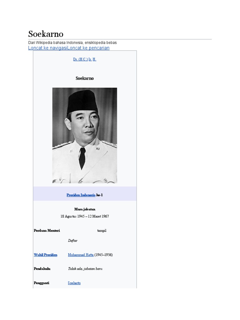 berikut 5 dasar usulan soekarno