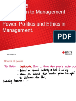 Power, Politics and Ethics