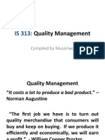 Quality Management: Compiled by Musariwa