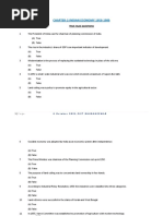 Chapter-2-Indian Economy 1950-1990: True False Questions