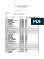 Rekap Absensi Kehadiran Pbak-1