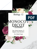 Biology 12: Monocots and Dicots