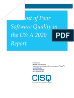The Cost of Poor Software Quality in The US: A 2020: H K M, A B C I & S Q (Cisq) D: J 1, 2021