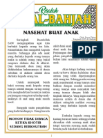 Nasehat Buat Anak Buletin Risalah Buya Yahya