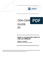 Guide On Membership Criteria of Cen and Cenelec