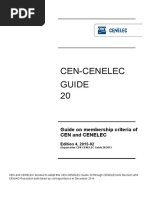 Guide On Membership Criteria of Cen and Cenelec