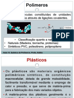 Tjffx1 .Aulas 9 e 10. Polimeros e Aplicações