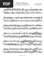 Kimi Wo Nosete Animenz Studio Ghibli Medley Animenz Full Sheet