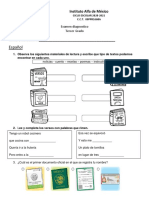 Examen Diagnostico Tercer Grado