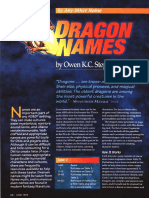 Dragon #260 - Dragon Names