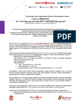 2021 Press Release - Upg RT PCR - 425k Dan RDT Antigen 35k Kerjasama Lion Air Group X Satu Laboratorika - Utama