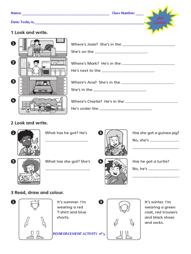 Interactive ESL Activity for Kids | PDF