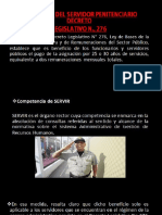 El Regímen Del Servidor Penitenciario Decreto Legislativo N., 276