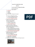 A. He-Playing: Soal Pts 1 Semester Ganjil Kelas 4 Choose A, B, C or D For The Correct Answer by Crossing (X) The Option