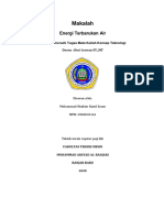 Energi Terbarukan Air