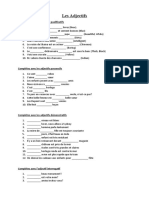 Les Adjectifs - Grammar Exercice