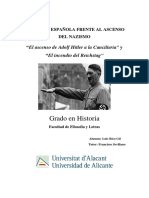 Grado en Historia: "El Ascenso de Adolf Hitler A La Cancillería" y "El Incendio Del Reichstag"