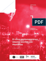 Formación en artes del circo: El circo contemporáneo intenta escribir sus Memorias