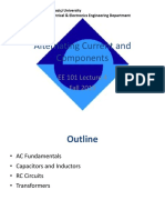 Alternating Current and Components: EE 101 Lecture 4 Fall 2019