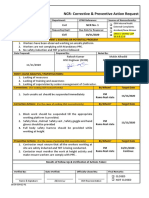 NCR-Corrective & Preventive Action Request