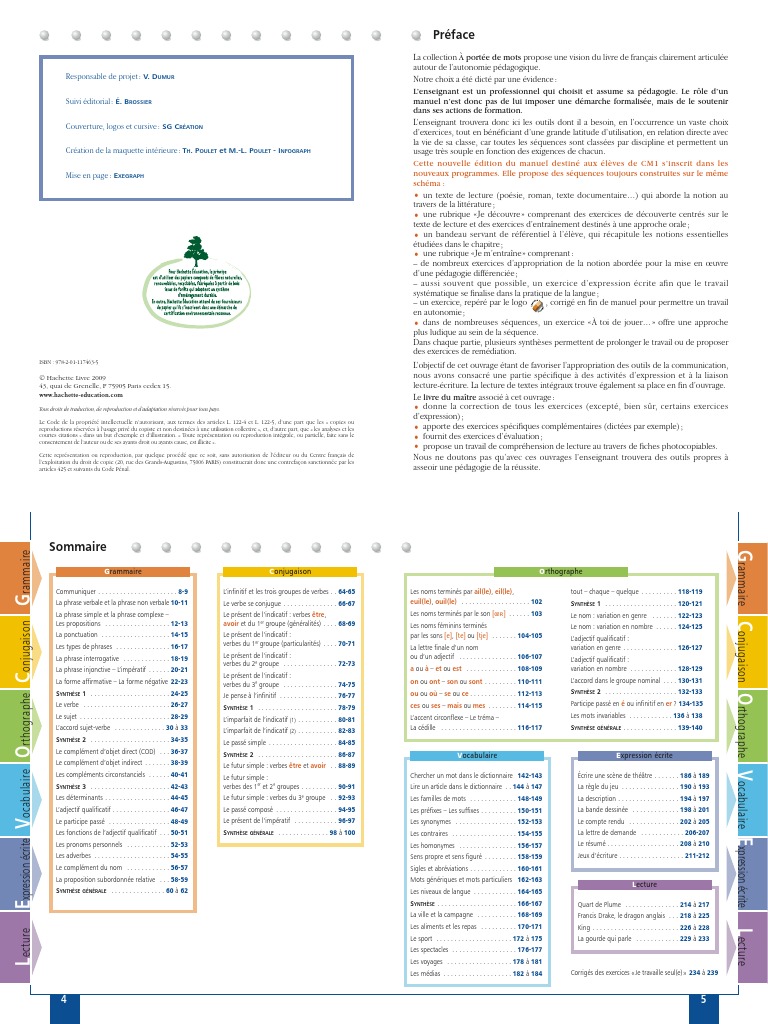 A Portée De Mots Cm1 Pdf Gratuit