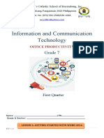 Information and Communication Technology: Grade 7