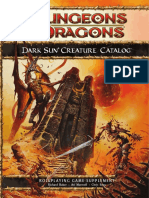 D&D 4th Edition - Dark Sun Creature Catalog