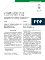 Endocarditis bacteriana pulmonar en paciente sin factores de riesgo