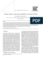 Article-Dynamic Response of Pile Groups Embedded in A Poroelastic Medium