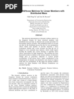 Article-Dynamic Stiffness Matrices for Linear Members with Distributed Mass