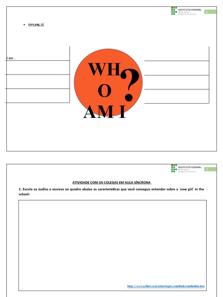 Exercise1 - Who Am I | PDF