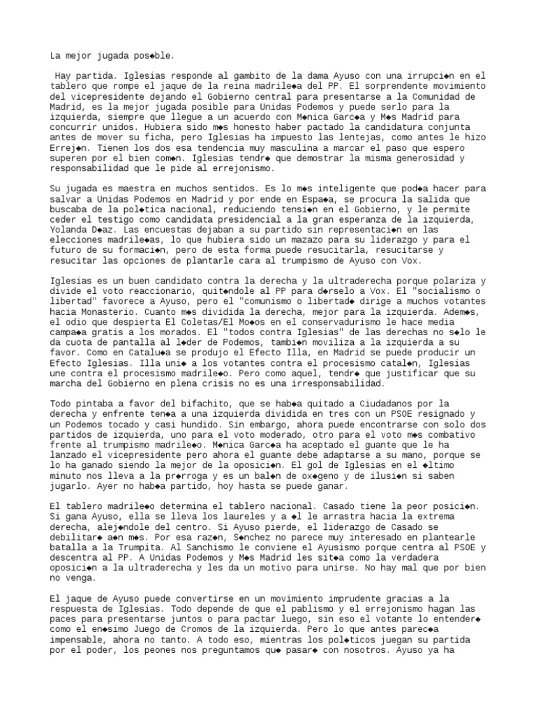 La Mejor Jugada Posíble | PDF | Teorías políticas | Ideologías