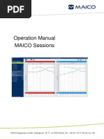 Operation Manual MAICO Sessions