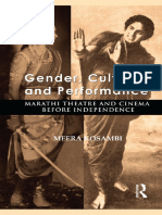 Gender, Culture, and Performance Marathi Theatre and Cinema Before Independence by Meera Kosambi