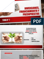 TEMA 7 - Inversiones, Financiamiento y Presupuestos