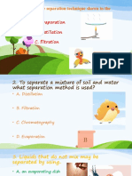 Name The Separation Technique Shown in The Diagram.: A. Evaporation B. Distillation C. Filtration