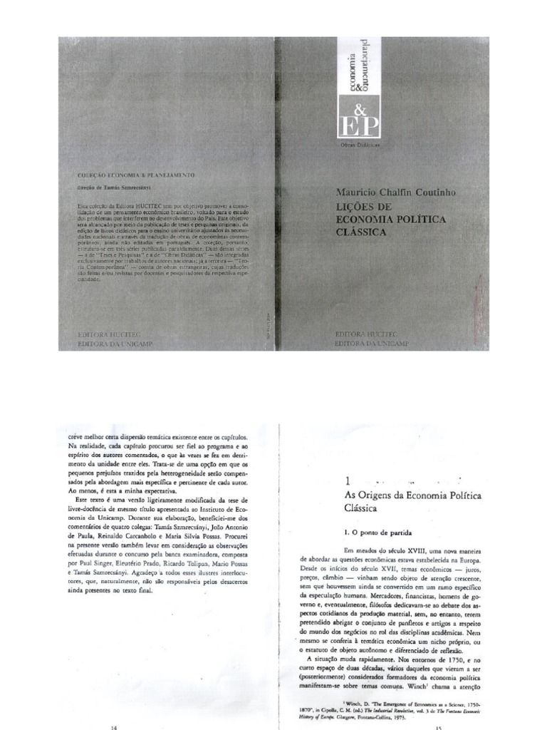 Origens da Economia Política Clássica | PDF
