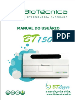 Guia do usuário do analisador bioquímico BT 150