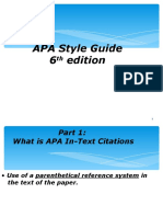 APA Style Guide Highlights