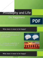 Philosophy and Life: On Happiness