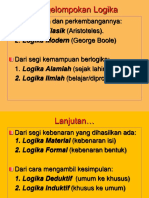 Pengelompokan Logika: Dari Sejarah Dan Perkembangannya: 1. Logika Klasik (Aristoteles) - 2. Logika Modern (George Boole)