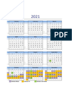 Calendario 2021 Excel Lunes A Domingo